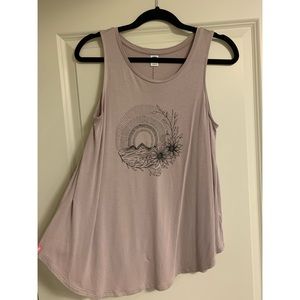 Mauve Graphic Tank Top